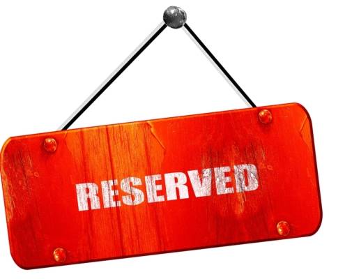 reserved sign