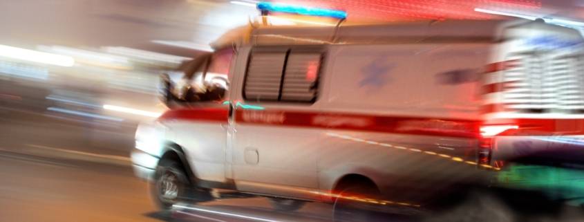 ambulance driving fast