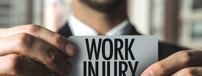 work injury sticker
