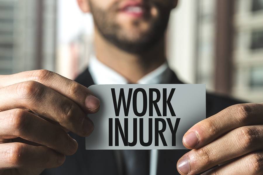 work injury sticker