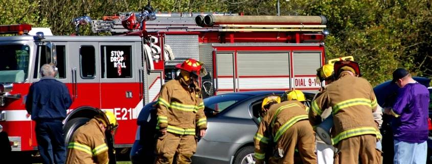 fire department car crash