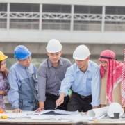 diverse construction workers