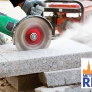 buzzsaw cutting marble