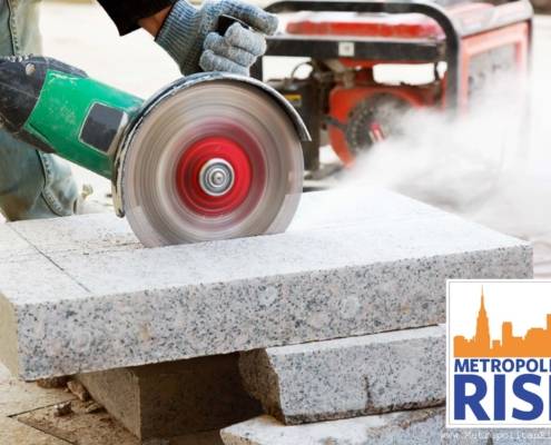 buzzsaw cutting marble