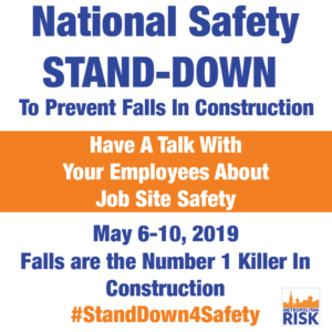 National Safety Stand-Down Week, OSHA Safety Stand-Down, Safety Stand-Down 2019,