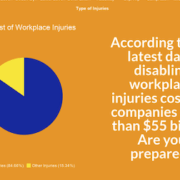 workplace injuries pie chart